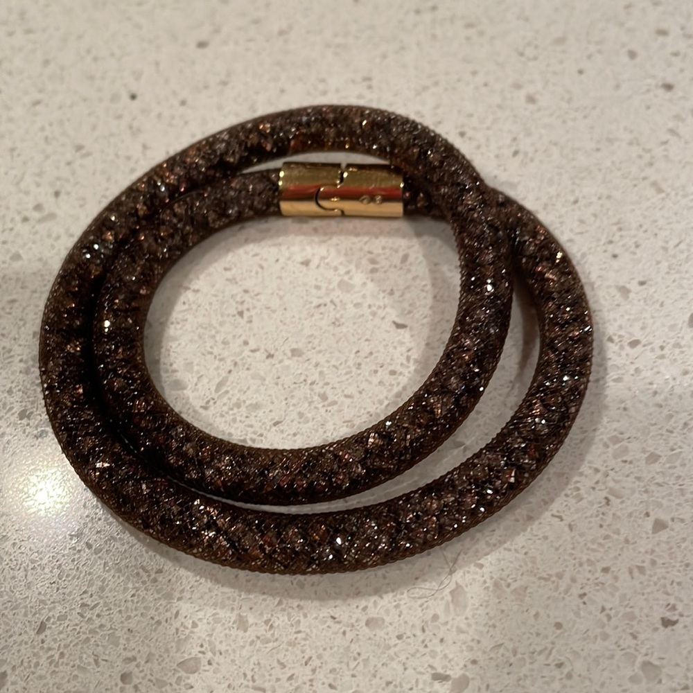 Swarovski crystal brown bracelet or necklace